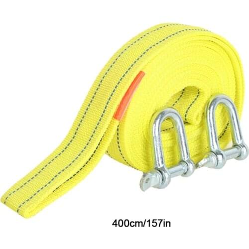 Winch Line Heavy Duty Reflective Tow Ropes 5 Tons 4 M Cable High Strength Safety Hook Trailer Car Emergency Towing Rope QW