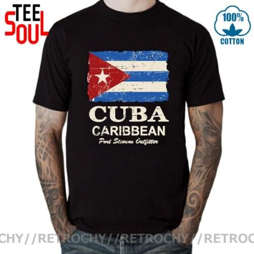 Retro style New Fashion Cuba Flag Men T Shirts men Cuban country flag Vintage Patriotism fans T-Shirt patriotic lovers Tee homme