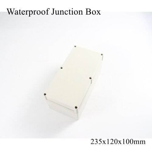 235x120x100mm Waterproof Plastic Enclosure Box Outdoor Cable Connection Junction Electrical Project Case ABS IP65 235*120*100mm