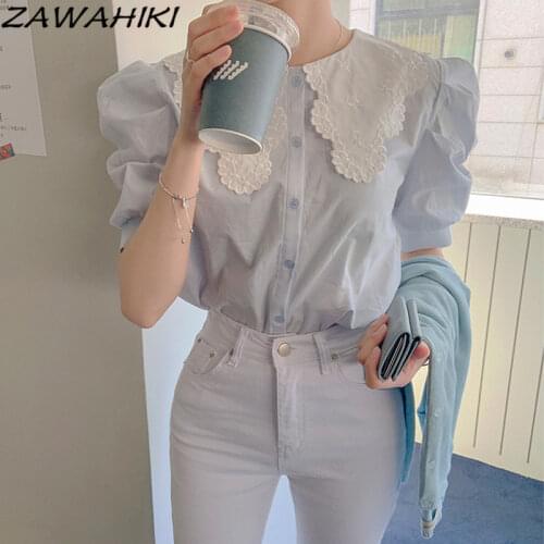 Женские рубашки ZAWAHIKI China At AliExpress