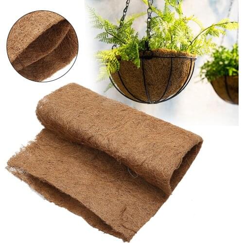 1 Sheet Garden Supplies Non-slip Mat 60*85cm For Planters Garden Plant Mat Coco Liner Roll Natural Coconut Fiber