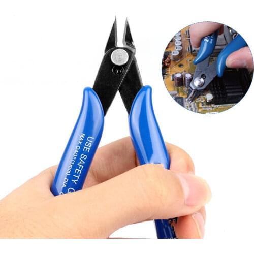 KEITHNICO 1Pc Electrical Wire Cable Cutters Mini Nose Cutting Nipper Plier Metal Puzzle Modeling Work Side Cutting Hand Tool