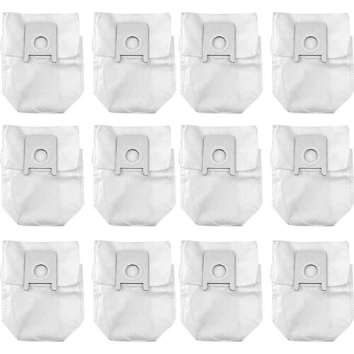 12 Pcs For Roidmi EVE Plus Robot Vacuum Cleaner Parts Dust Bag Garbage Storage Bag Replacement Accessories