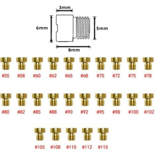 5mm Main Jet Accessories For Dellorto Carburetor M5 Motorcycle Vergaser
