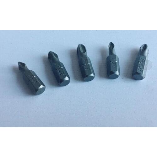 5pcs 25mm Magnetic Hex Shank anti-skid Cross Head Screwdriver batch nozzle head PH1 PH2 PH3 PZ1 PZ2 PZ3