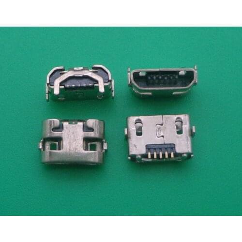 50pcs Micro mini USB jack Charging Socket Port Connector charging port dock plug for meilan note 2 m571c For Alcatel one touch