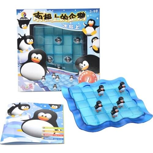 60 problem Improve Children Thinking Ability Smart Ice Penguins Montessori Family Party Interactive Toys Table Game Kids Gift