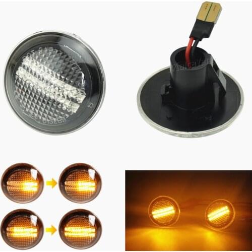 Car Dynamic For Land Range Rover L322 2002-2012 LED Side Repeater Indicator Light Flowing Side Marker Signal Lamp Light