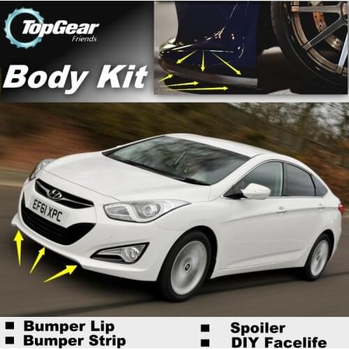 For Hyundai i40 Bumper Lip / Front Spoiler Deflector For TopGear Friends Car Tuning View / Body Kit / Strip Skirt