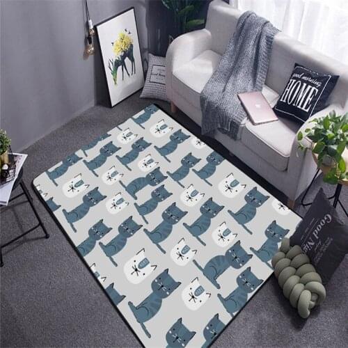 Large Carpet Modern Home Mat/floor Carpet For Living Room Bedroom Large Trellis Cats Area Rug 200 Cm * 230 Cm