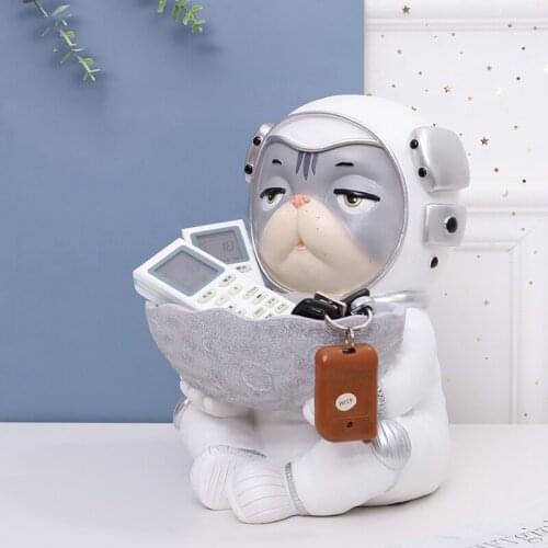 Wonderlife Decor Resin Astronaut Desktop Storage Home Decoration Modern Home Living Room Storage Box Christmas wedding gift