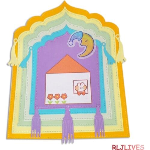 Banner Shape Nesting Set Metal Cutting Dies Stencils for DIY Scrapbooking photo album Decorative Embossing DIY Paper Cards