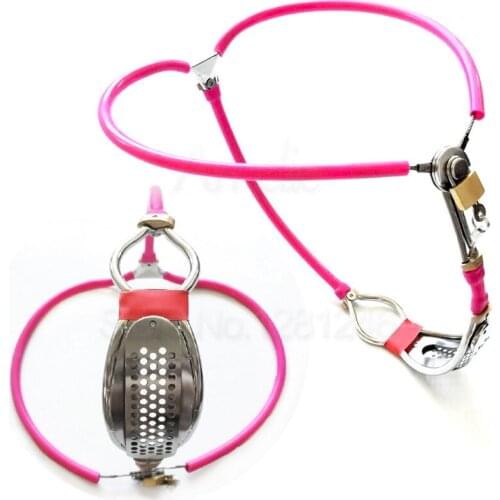 New Very Comfortable T-type Female Chastity Belt Stainless Steel Adjustable Chastity Device BDSM Bondage Sex Toys For Woman
