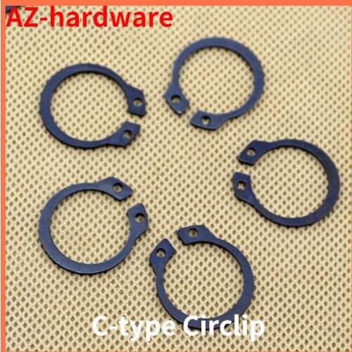 Axle Card Outer Card Shaft With Snap Ring Circlip Circlip Snap Ring C-type Circlip 65Mn GB894 2PCS