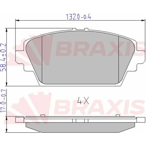 BRAKE BALATASI FRONT HONDA ACCORD 9802 / PRIMERA P12 0310 45022 S1AE00