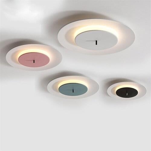 Modern Led Ceiling Lights Nordic Living Room Childrens Room Round Ceiling Lamp Bedroom Restaurant Indoor Lightin Decor Fixtures