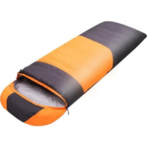 Sleeping Bag 210*80cm Camping Goose Down Warm Envelope Backpacking Sleeping Bags Outdoor Traveling Hiking Saco De Dormir Air Bed
