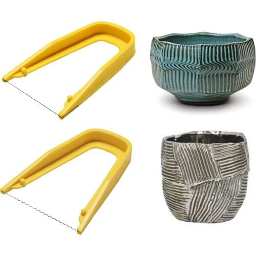 Standard Cutoff Tool Comfortable Grip Bow-Shaped Cutting Mud Line Bow-Shaped Mud Cutter for Clay Artists Pottery Wheel