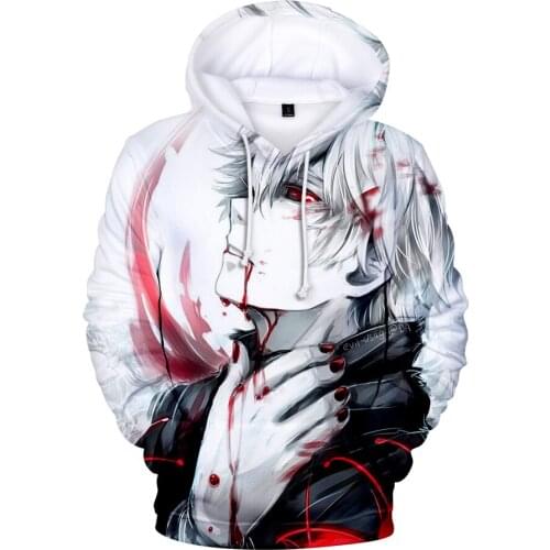 Tokyo Ghoul 3D Hoodies Sweatshirts Man/women Trainingspakken Anime Kaneki Ken 3D Print Hoodies Boys/girls Sweatshirts Caots Top