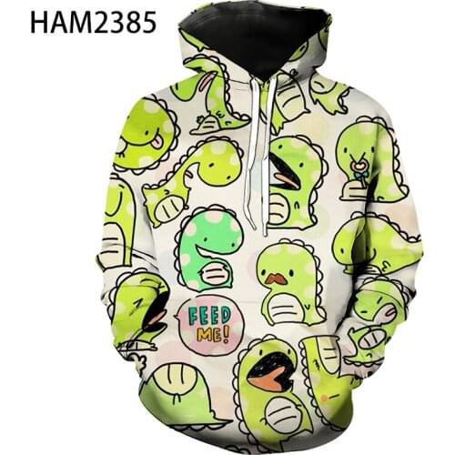 Cute Dinosaur 3D Print Hoodie Original Home Style Mens Womens Pullover Couple Students Cool Super Cute Fashion Sweatshirt