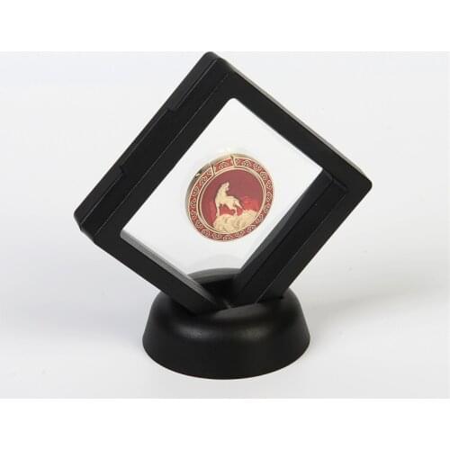 Popular 3D Transparent PE Film Display Collect Box Earring Coin Gems Ring Jewelry Storage Jewelry Display Stand Ring Holder