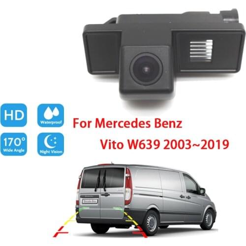 HD Night Vision For Mercedes Benz Vito W639 2003 ~ 2019 Vehicle Rear View Reverse Camera Waterproof high quality RCA
