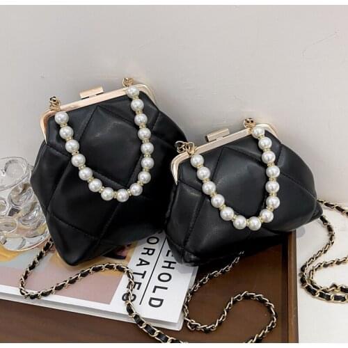 Womens Handbag Pearl Purse Fashion Party Totes Wedding Crossbody Bag For Women 2021 Stylish Shoulder Bag Ladies Evening Bag New