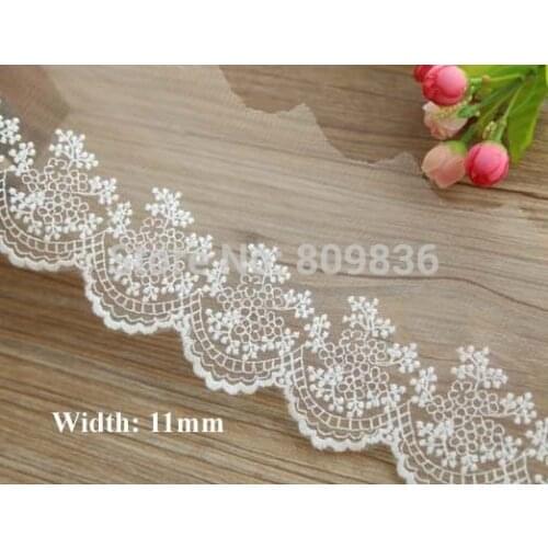 1yard Width:11cm Fashion Flower Embroidered Knitting DIY Lace for Garment Embellish for Dress(ss-2914)