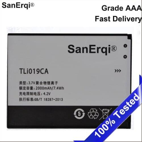 10pcs SanErqi TLi019CA Battery For Alcatel One Touch TLi019CA Phone Batterie