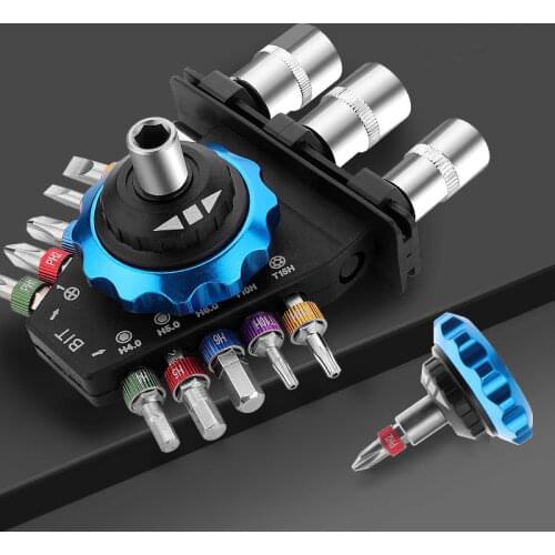 15Pcs Multifunctional Electric Strong Magnetic Screwdriver Bits Lengthen Phillips Slotted Hex Inner Hexagon Trox Shape