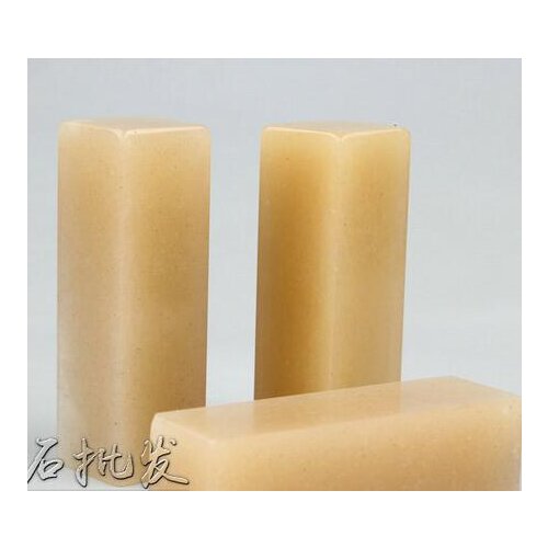 2.5x2.5x8cm practice chapter material seal stone material seal carving Liaoning Dandong frozen Shoushan Stone 10pc