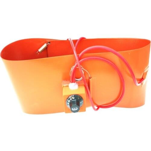 220v 300w 250*1156*1.5mm Silicone Heater for Gas Tank(dia 400mm) dial thermostat on pad 1500mm lead wire with European Plug