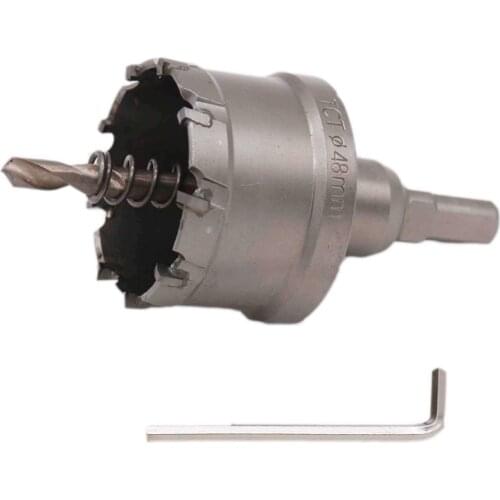 48mm Tungsten Carbide Tipped Holesaw for Weldless 2" Tri-Clamp Bulkhead Flange