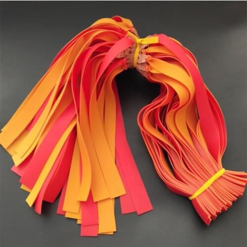 5pcs 1.2mm Thickness Elastic Flat Rubber Band For Hunting Sports Shooting Game Slingshot Flat Leather Rubber