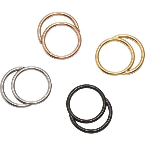 50pcs/lot Free Shipping New Seamless Hinged Segment Ring Clicker Cartilage Nose Hoop Septum Rings New Styles
