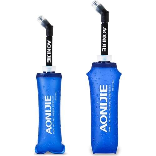 AONIJIE 170/250/500ml TPU Outdoor Sport Bottle Soft Flask Hiking Running Fitness Bicycle Tactical Canteen Water Kettle Jug