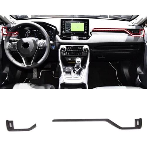 For Toyota RAV4 2019 2020 LHD Car Accessories ABS Carbon Fiber Front Side Air Condition Air Vent Outlet Cover Trim Stickers