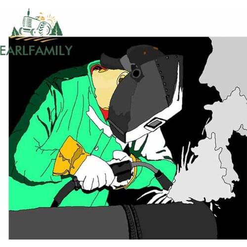 EARLFAMILY 13cm x 11.1cm for Wanted Welding Job Personality Bumper Car Sticker VAN Laptop Motorcycle Occlusion Scratch RV Decal