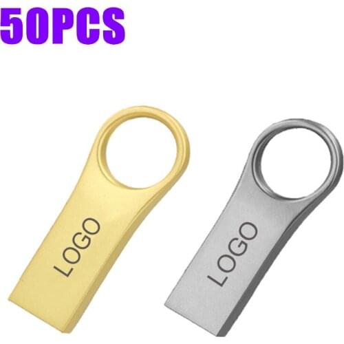 50PCS USB Flash Drive 128GB 64GB 32GB Pen Drive 16GB 8GB 4GB Pendrive флешка U disk memo cel usb Stick Gift Free Custom LOGO