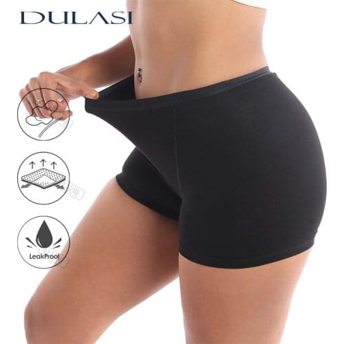 Leak Proof Menstrual Period Underwear for Women Boyshorts Sexy Panties Asorbent Undies Dropshipping DULASI