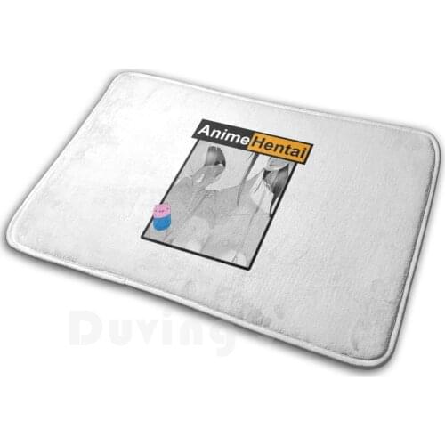 Hentai , Anime Parody Concept Design , Lewd Japanese Girl. Mat Rug Carpet Anti-Slip Floor Mats Bedroom Anime Manga Unicorn