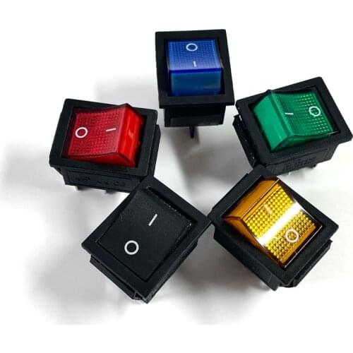 KCD4 Rocker Switch ON-OFF 2 Position 4 Pins /6 Pins Electrical equipment With Light Power Switch Switch cap 16A 250VAC/ 20A 125V
