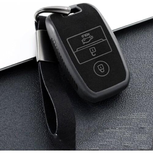 Leather Car Remote Key Case Cover For Kia Rio Sportage 3 4 QL Cerato Optima K2 K3 K5 Ceed Sorento Soul Forte Picanto Accessories