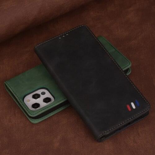 Retro Leather Flip Cover For iPhone SE2 SE 2020 6 S 6S 7 8 Plus 10 XR X S XS Max 11 Pro 12 Mini Stand Wallet Phone Case 12 Pro