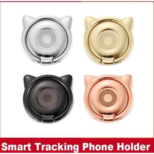 Mini Cat Finger Ring Phone Socket Stand For Magnetic Car Mount Metal Cell Mobile Phone Holders Finger Holder Stand Accessories