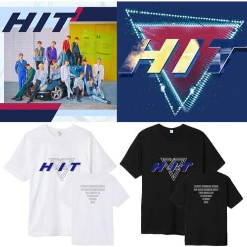 Fashion Kpop SEVENTEEN Concert T-shirt Album single HIT Shirt Unisex Tops Casual Crew Neck Tee