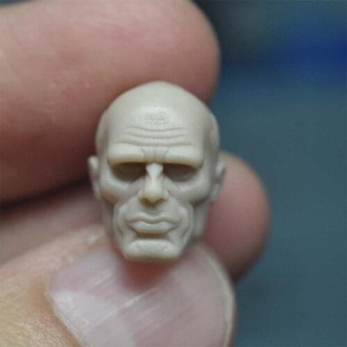 Blank 1/18 Scale German Soldiers Saxon Head Sculpt Unpainted Fit 3.75" Figure