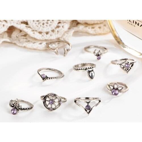 NEW Women Elephant Bohemian Vintage Finger Rings Punk Ring Gift