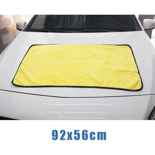 Super Large Microfiber Dry Towel Super Absorbent Thick Satin Edge Non-scratch Quick Dry Cloth 92*56cm Microfiber Towel