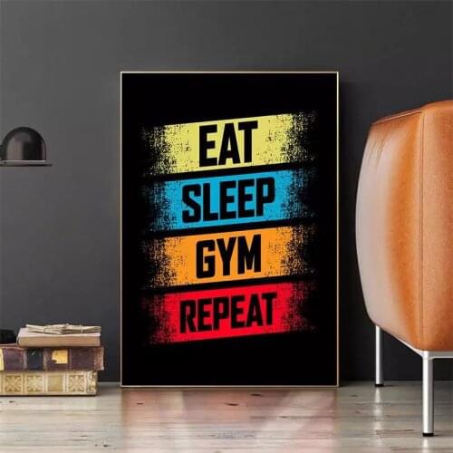 Gym Poster Sports Series Decorative Painting Wall Picture For Home Decoration Living Room Bedroom Wall Decor